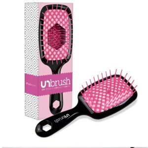 Pink and Black Unbrush Detangling Hair Brush